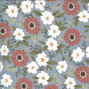 Moda Fabrics Folktale Forest Path Sky Floral