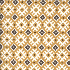 Moda Fabrics Folktale Gypsy Kiss Geo print in Gold