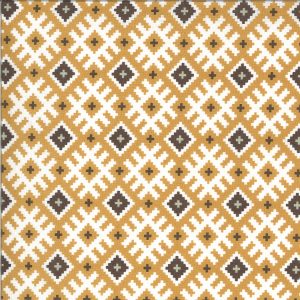 Moda Fabrics Folktale Gypsy Kiss Geo print in Gold