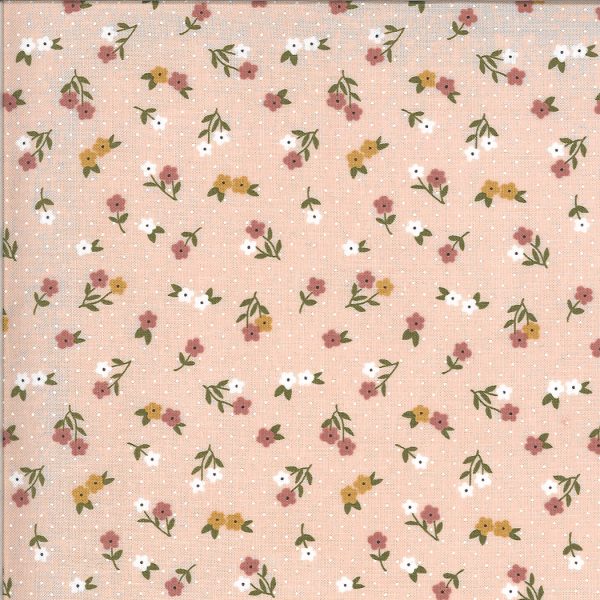 Moda Fabrics Folktale Posie Gathering Petal Pink Floral