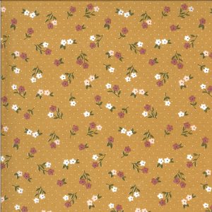 Moda Fabrics Folktale Posie Gathering on Gold