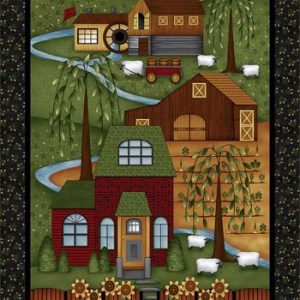Henry Glass Fabrics Country Journey Quilt Panel