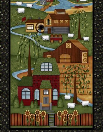 Henry Glass Country Journey Quilt Panel