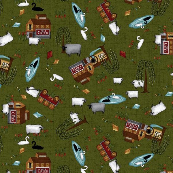 Henry Glass Fabrics Country Journey Spring Toss