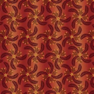 Henry Glass Fabrics Country Journey Pinwheel Ombre Red