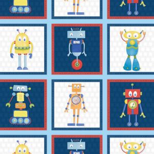Wilmington Fabrics Alpha-Bots Quilt Panel