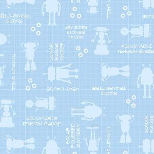 Wilmington Fabrics Alpha-Bots Robots and Words