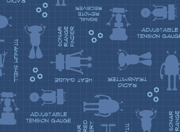 Wilmington Alpha-Bots Robots & Words Navy