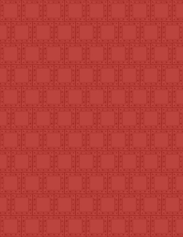 Wilmington Fabrics Alpha-Bots Tonal Steel Boxes in Red