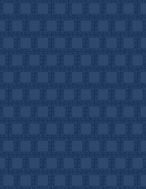 Wilmington Fabrics Alpha-Tonal Steel Boxes in Navy