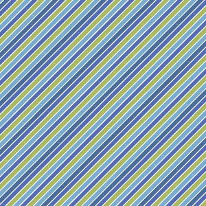 Wilmington Fabrics Alpha-Bots Blue Diagonal Stripe