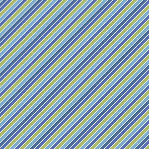 Wilmington Fabrics Alpha-Bots Blue Diagonal Stripe