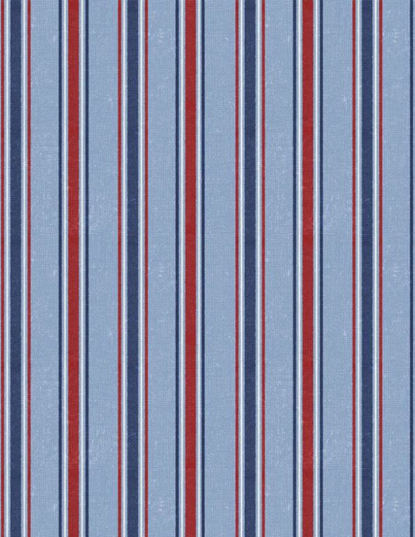 Wilmington Fabrics At the Helm Light Blue Stripe