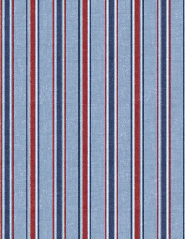 Wilmington Fabrics At the Helm Light Blue Stripe