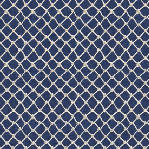 Wilmington Fabrics At the Helm Rope Fishing Net in Blue
