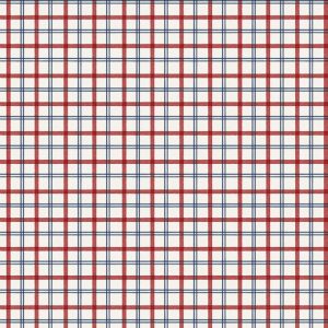 Wilmington Fabrics At the Helm Red and Blue Plaid