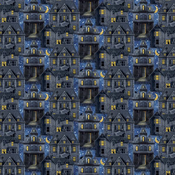 Northcott Fabrics Hocus Pocus Haunted Houses