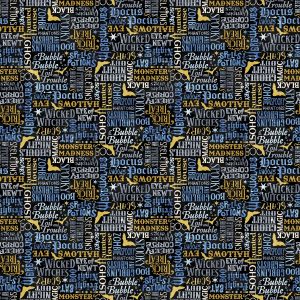 Northcott Fabrics Hocus Pocus Word Print