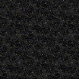 Northcott Fabrics Hocus Pocus Black Star Swirl