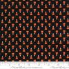 Moda Fabrics Midnight Magic II Candy Corn on Black with Ruler
