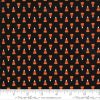 Moda Fabrics Midnight Magic II Candy Corn on Black with Ruler