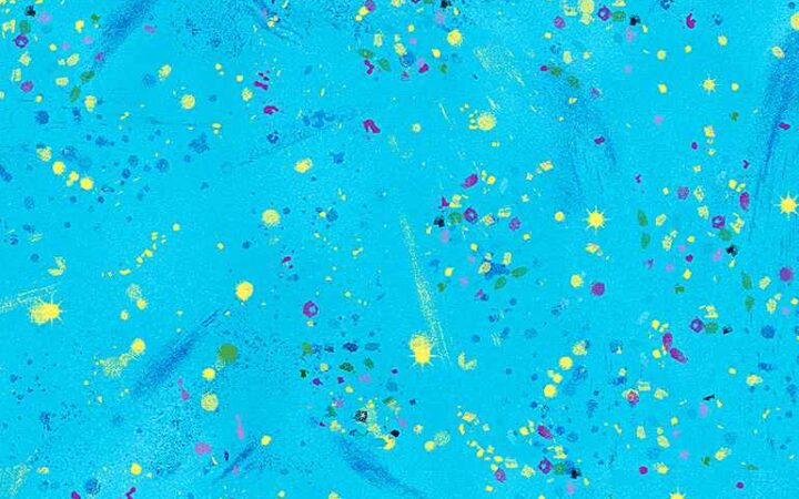 Timeless Treasures Utopia Turquoise Splatter