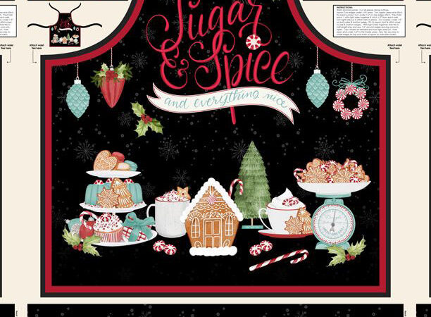 Wilmington Peppermint Parlor Apron Panel