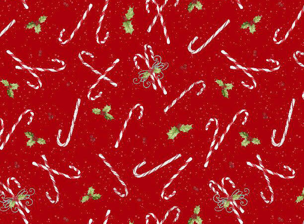 Wilmington Peppermint Parlor Candy Cane Red