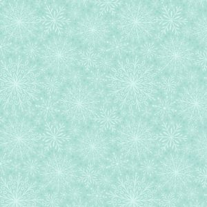 Wilmington Fabrics Peppermint Parlor Tonal Soft Teal Snowflakes