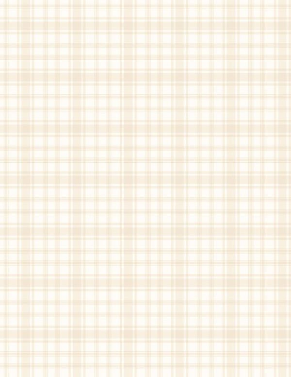 Wilmington Fabrics Peppermint Parlor Tonal Cream Plaid