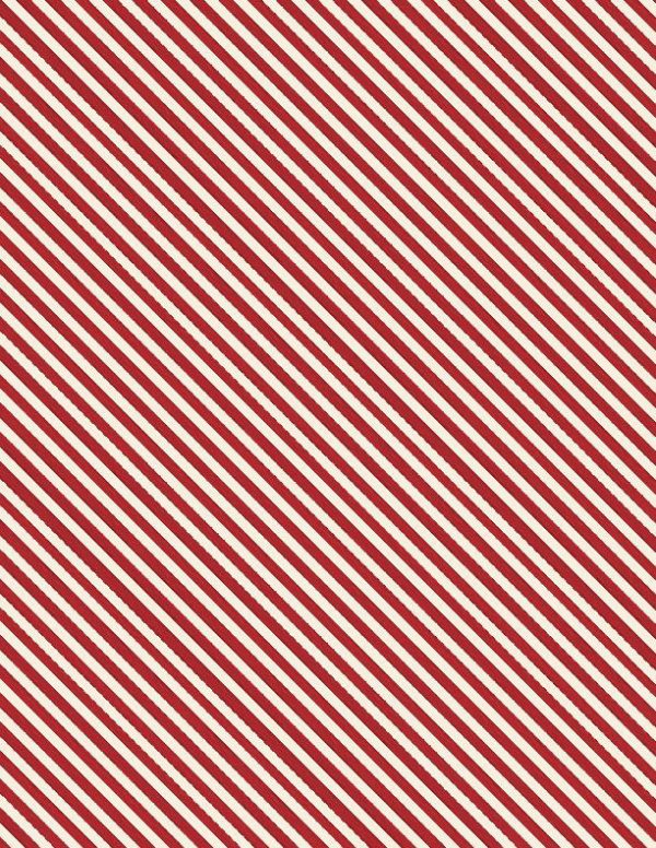 Wilmington Fabrics Peppermint Parlor Red Diagonal Stripe