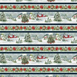 Wilmington Prints Fabrics Winter Hollow Stripe