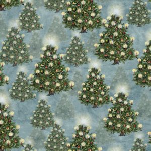 Wilmington Prints Fabrics Winter Hollow Christmas Trees