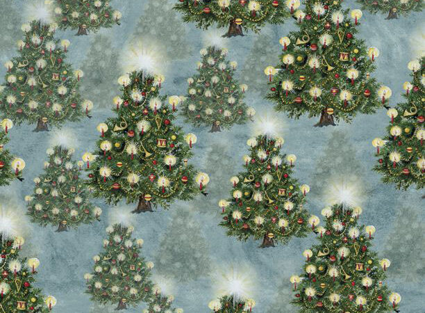 Wilmington Prints Winter Hollow Trees