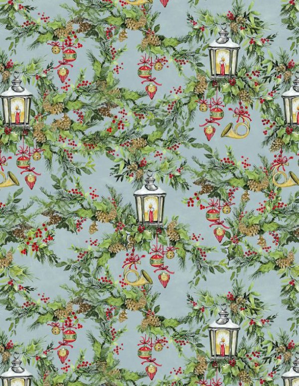 Wilmington Prints Fabrics Winter Hollow Lanterns