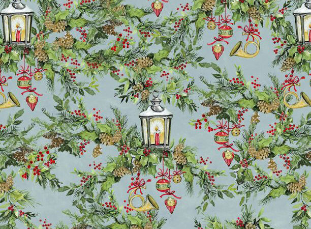Wilmington Prints Winter Hollow Lanterns