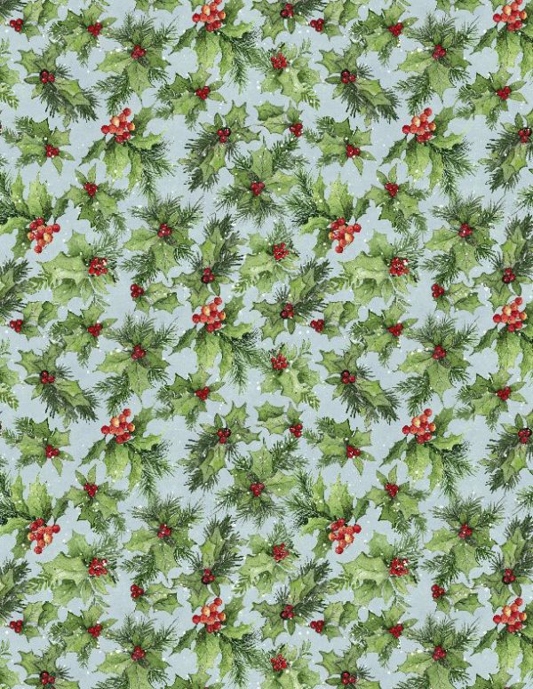 Wilmington Prints Fabrics Winter Hollow Holly