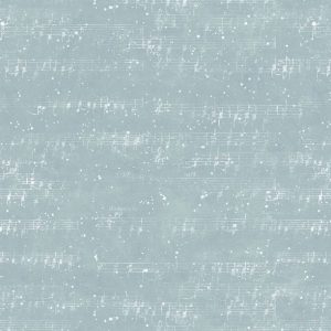 Wilmington Prints Fabrics Winter Hollow Music Notes Icy Blue