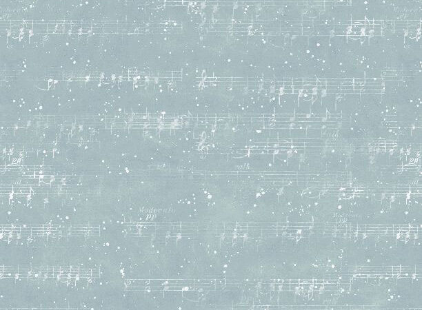 Wilmington Prints Winter Hollow Music Blue