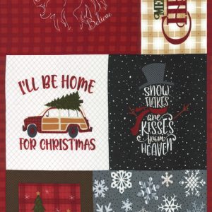 Moda Fabrics Yuletide Gatherings Flannel Quilt Panel