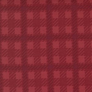 Moda Fabrics Yuletide Gatherings Flannel Santa's Coat Tonal Red Plaid