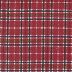 Moda Fabrics Yuletide Gatherings Flannel Santa's Coat Woodland Plaid