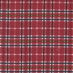 Moda Fabrics Yuletide Gatherings Flannel Santa's Coat Woodland Plaid