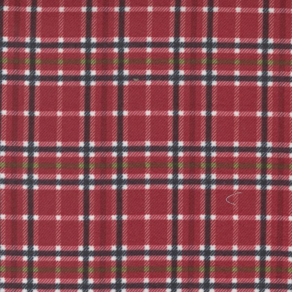 Moda Fabrics Yuletide Gatherings Flannel Santa's Coat Woodland Plaid