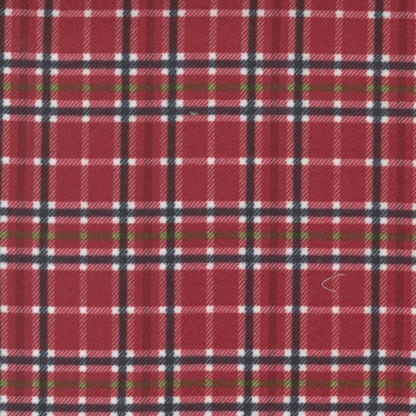 Moda Fabrics Yuletide Gatherings Flannel Santa's Coat Woodland Plaid