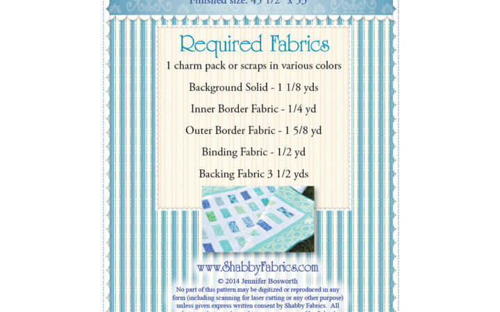 Shabby Fabrics Horizons Quilt Pattern