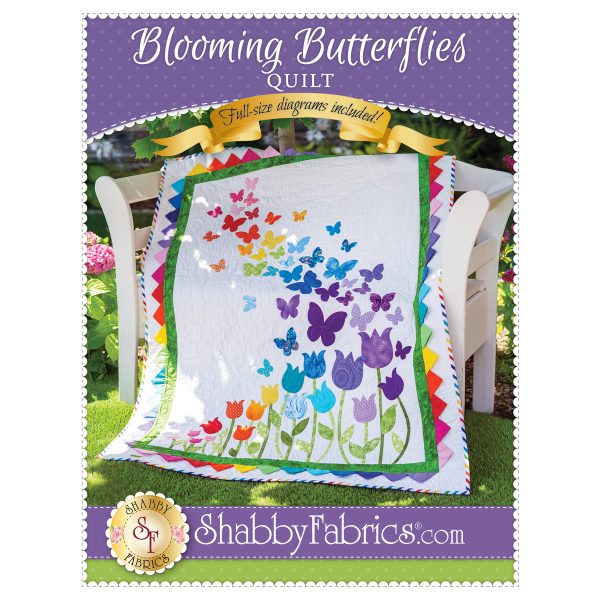 Shabby Fabrics Blooming Butterflies Quilt Pattern Front