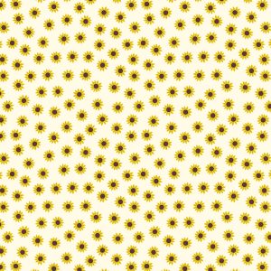 ewis & Irene Fabrics Little Sunflowers on Cream