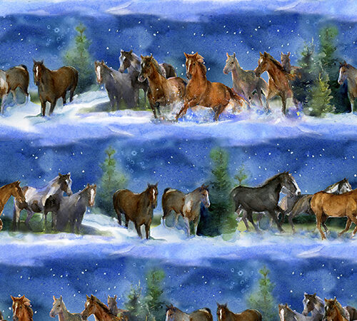3 Wishes Snowfall on the Range Midnight Horses