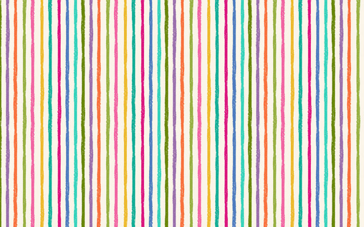 Makower Katie’s Cats Stripe Cream
